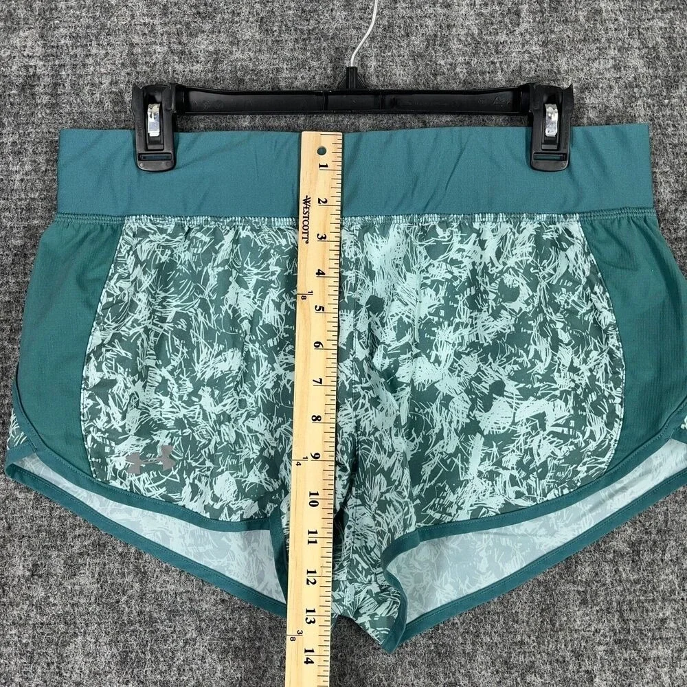 Under Armour Heatgear Fitted Running Shorts Women L Speedpocket Lined Athleisure